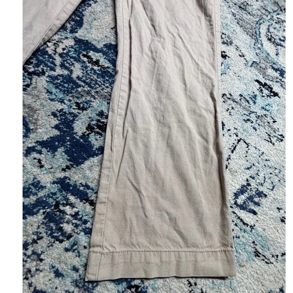 Cremieux Mens 38 Tan Khaki Pants Micro Textured Flat Front Chino Casual‎ Beige